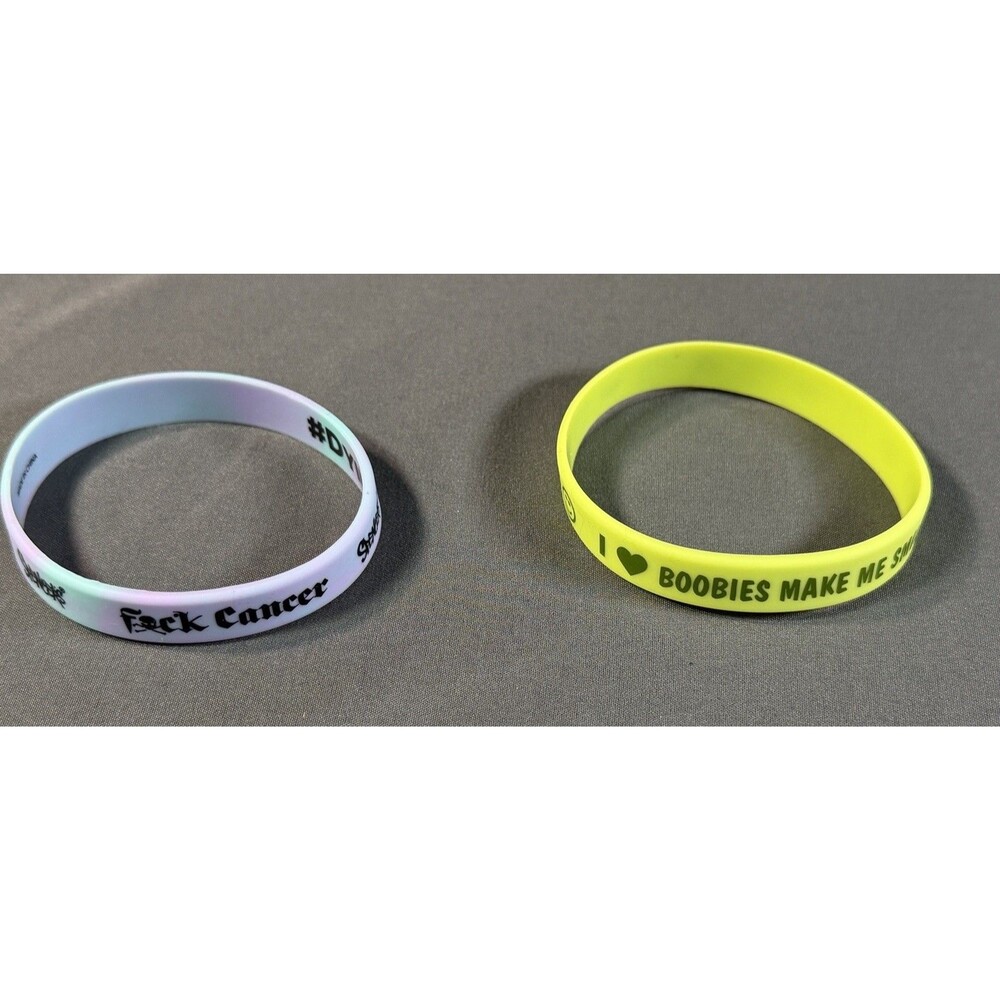"Lot of 40 Silicone Wrisitbands Rubber Bracelets Brand New- "20 of Each"